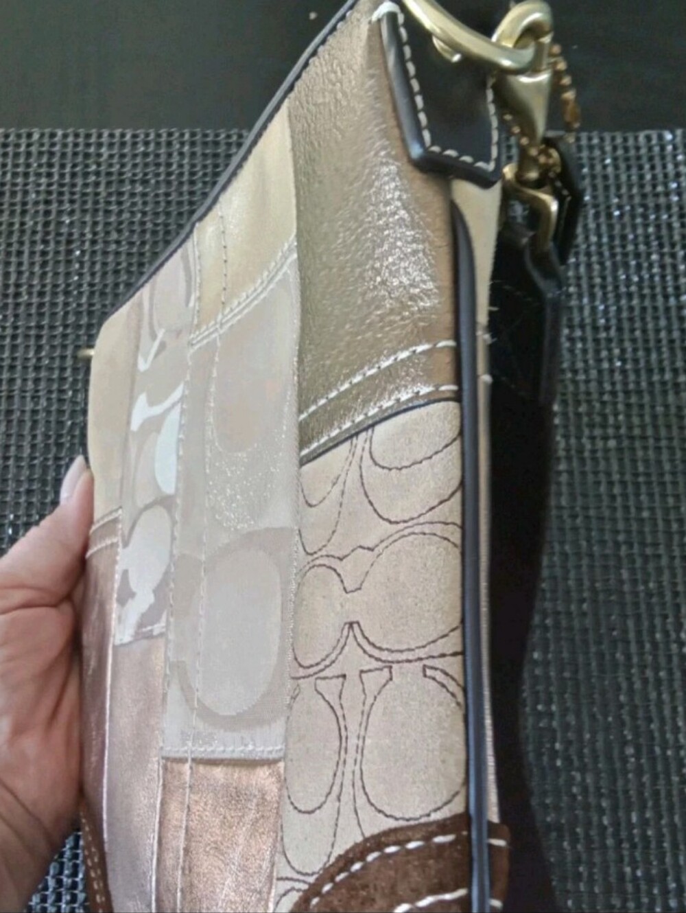 Coach Patchwork Crossbody Messenger Bag - Picture 2 of 10